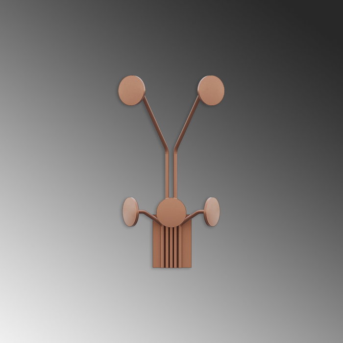 Wallity Giraffe-C Gancho de pared metálico en cobre